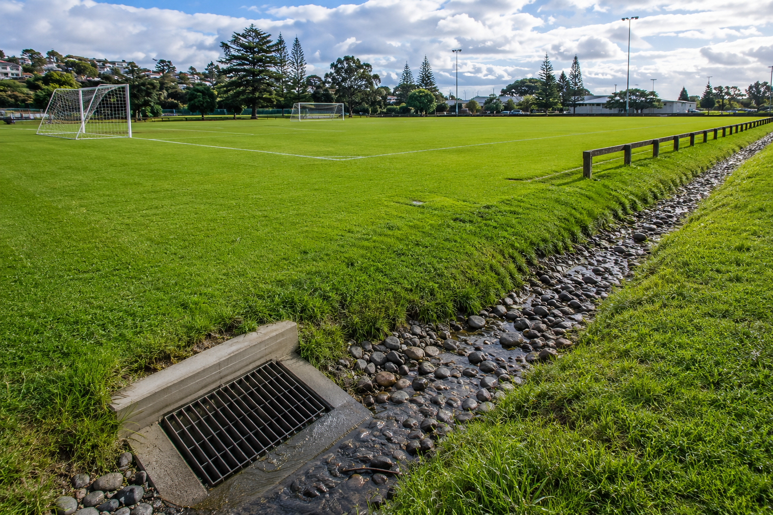 healthy dry sports fields